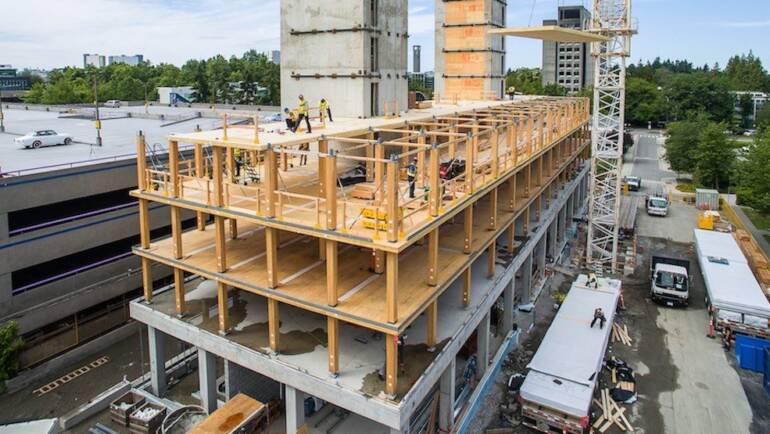 Città di Vancouver consente edifici in legno alti 12 piani